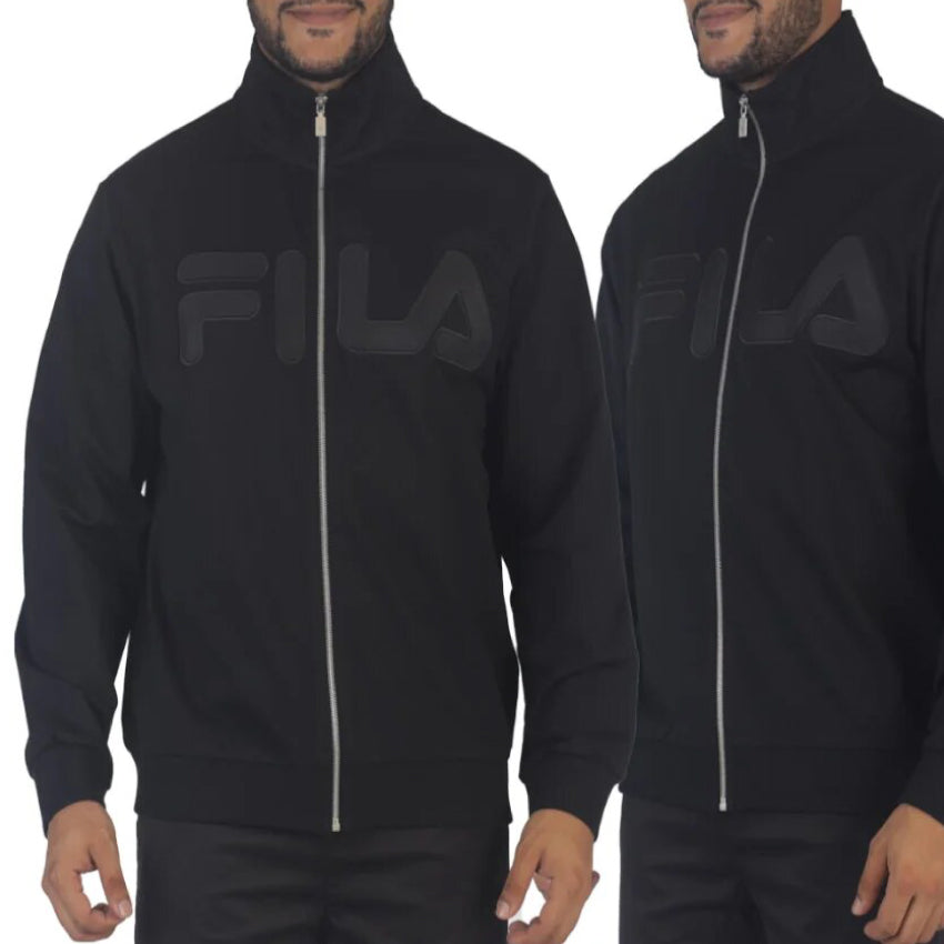 Chaqueta Fila Negro Full Zip Hombre